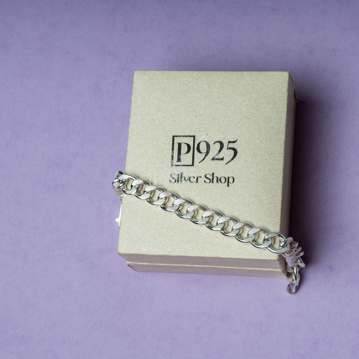 P925 SILVER LOOP SEQUENCE KIDS BRACELET