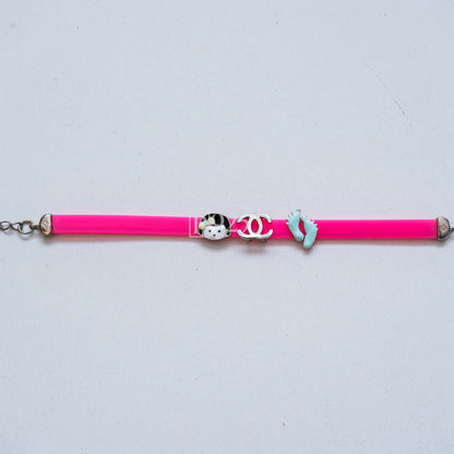 P925 SILVER BABY GIRL THEMED KIDS BELT