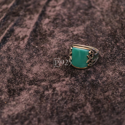 P925 Eternal Teal Silver Ring