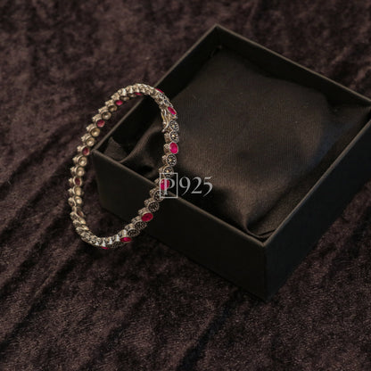 P925 Pink Sparkle Fashion Single Kada