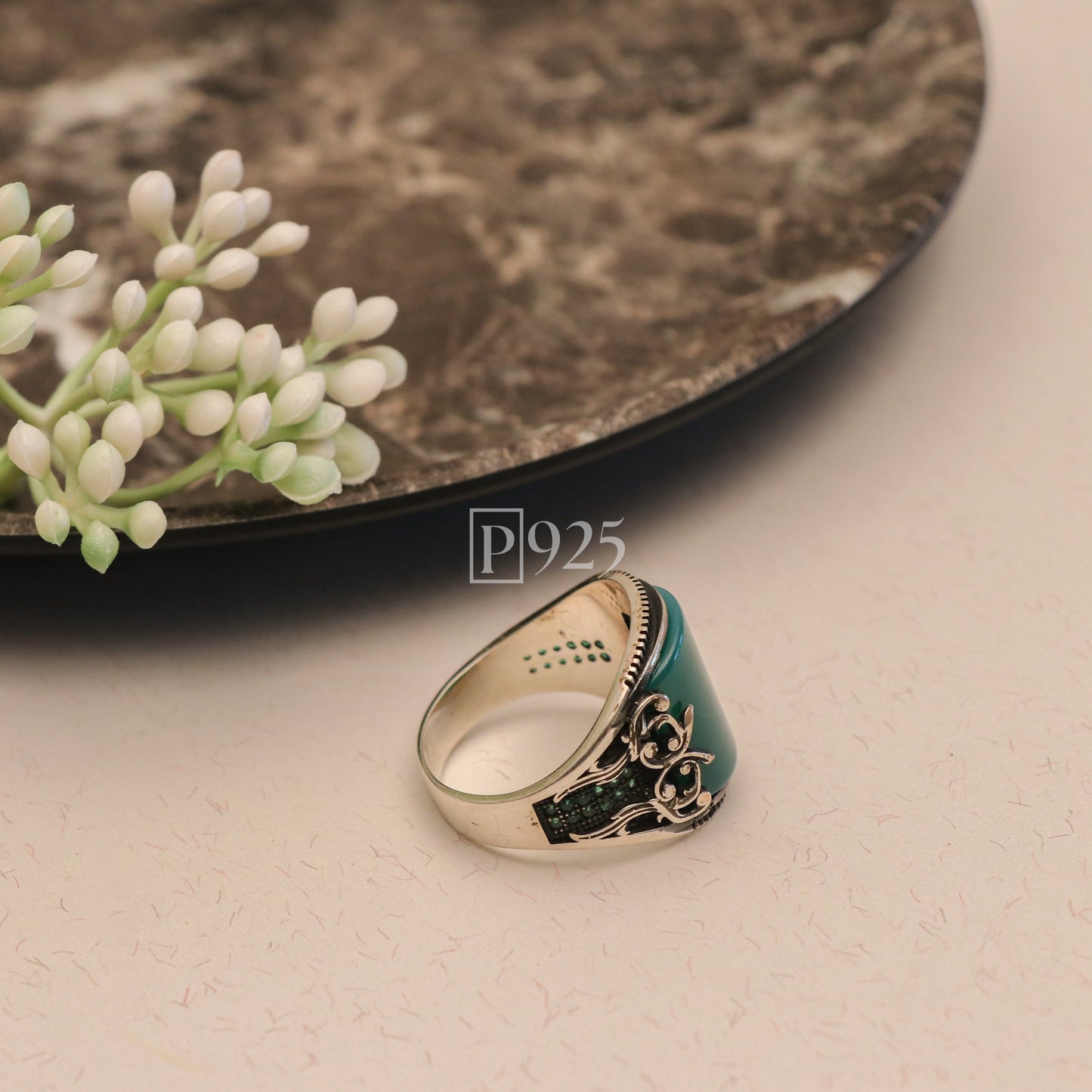 P925 Eternal Teal Silver Ring