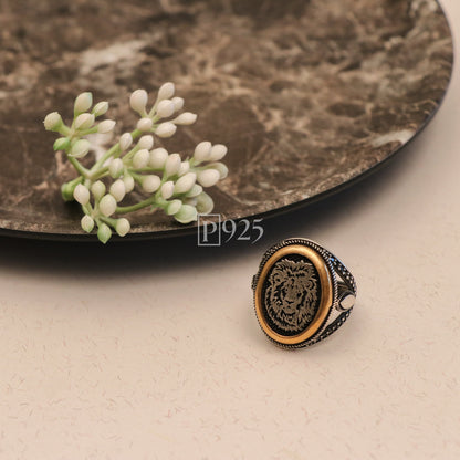 P926 Lion King Silver Ring